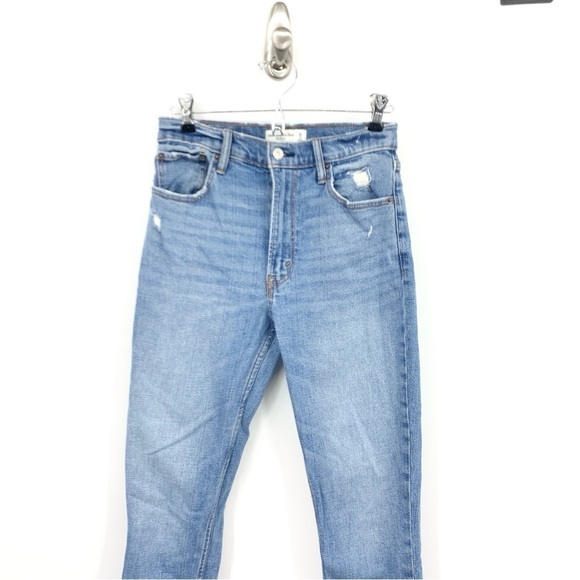 Abercrombie & Fitch Women Size 2 26 Jeans Light Wash Denim Pants Slim Skinny - Picture 2 of 8